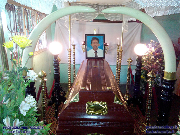 Eternal Rest Grant To Madusha Dilshan - St. Joseph Vaz College - Wennappuwa - Sri Lanka